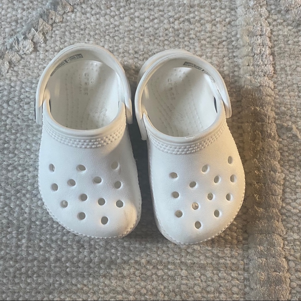 Toddler White Crocs